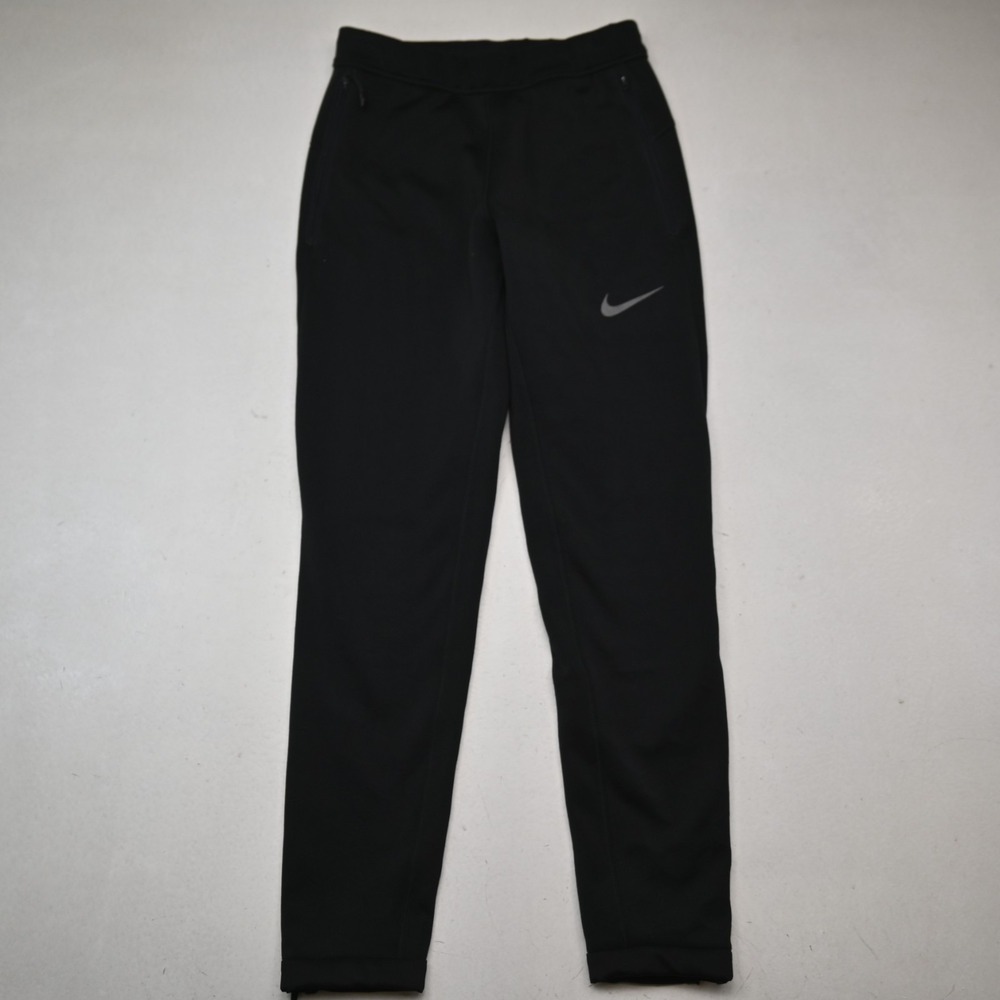 Nike Therma Sphere Max Training Pants Mens Small Black Dri-FIT Tapered 860378